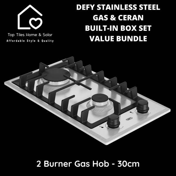 Defy Stainless Steel Ceran & Gas Built-in Box Set - Value Bundle 2