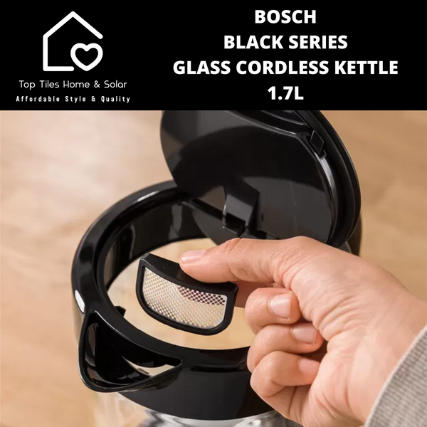 Bosch Black Series Glass Cordless Kettle - 1.7L