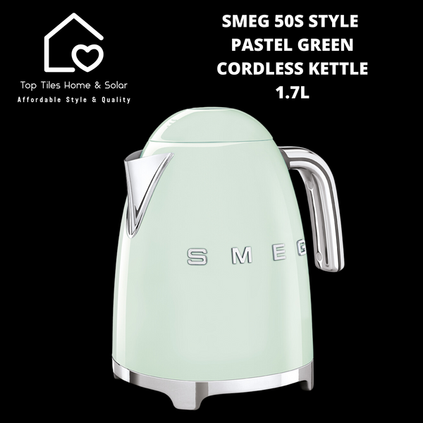 Smeg 50s Style Pastel Green Cordless Kettle - 1.7L