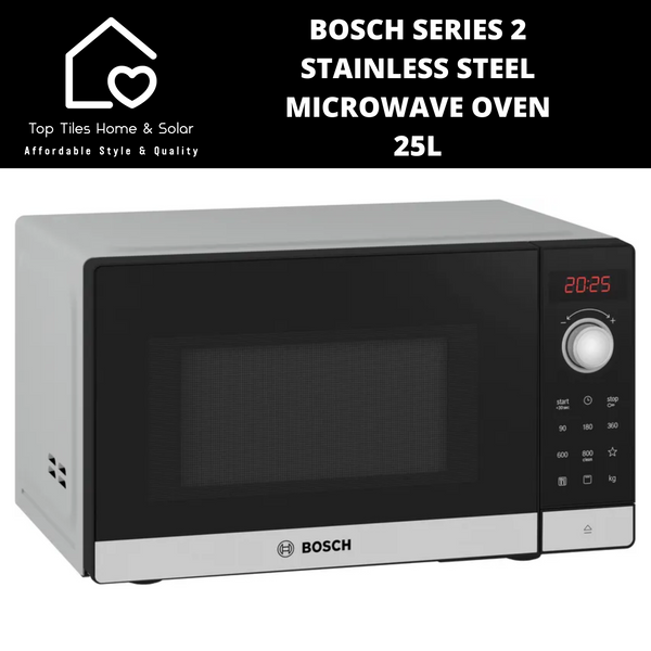 Bosch Series 2 Stainless Steel Microwave Oven - 25L