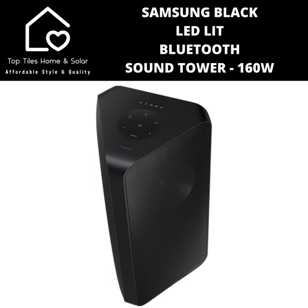 Samsung Black LED Lit Bluetooth Sound Tower - 160W