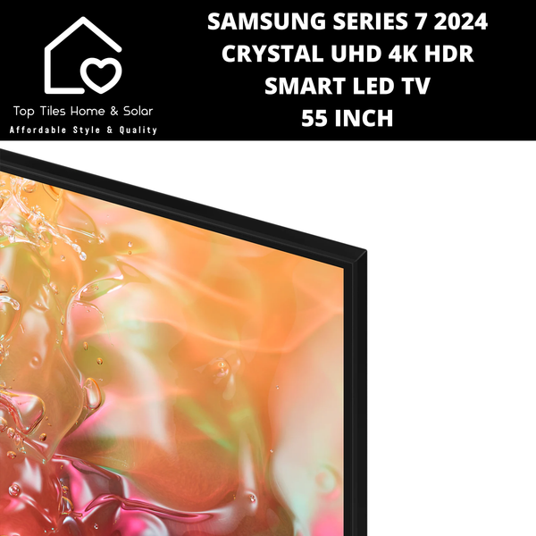 Samsung Series 7 2024 - Crystal UHD 4K HDR Smart LED TV - 55 Inch