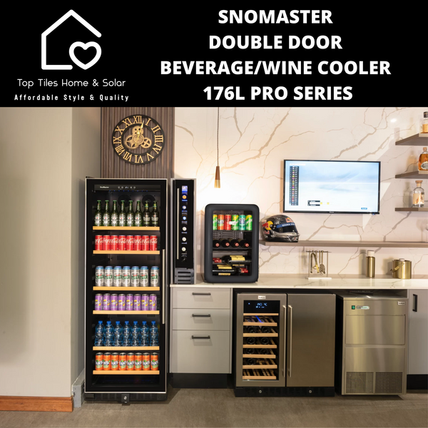 SnoMaster Double Door Beverage/Wine Cooler - 176L Pro Series