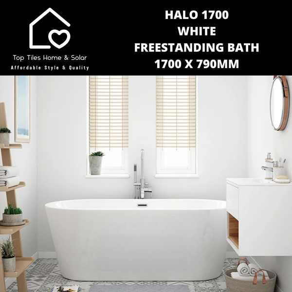 Halo 1700 White Freestanding Bath - 1700 x 790mm