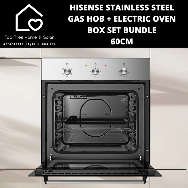 Hisense Gas Hob + Electric Oven Box Set Bundle - 60cm