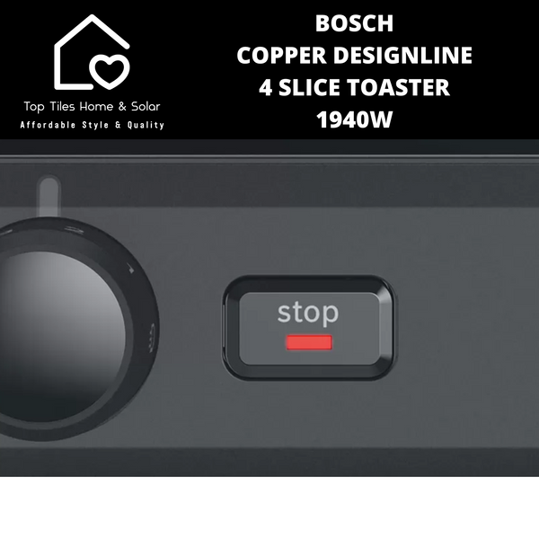 Bosch Copper DesignLine 4 Slice Toaster - 1940W