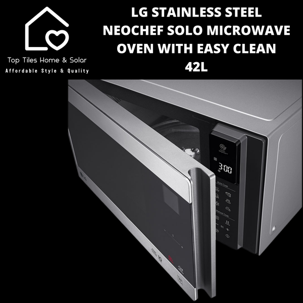 LG Stainless Steel NeoChef Solo Microwave Oven with Easy Clean - 42L