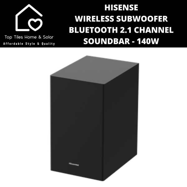 Hisense Wireless Subwoofer Bluetooth 2.1 Channel Soundbar - 140W