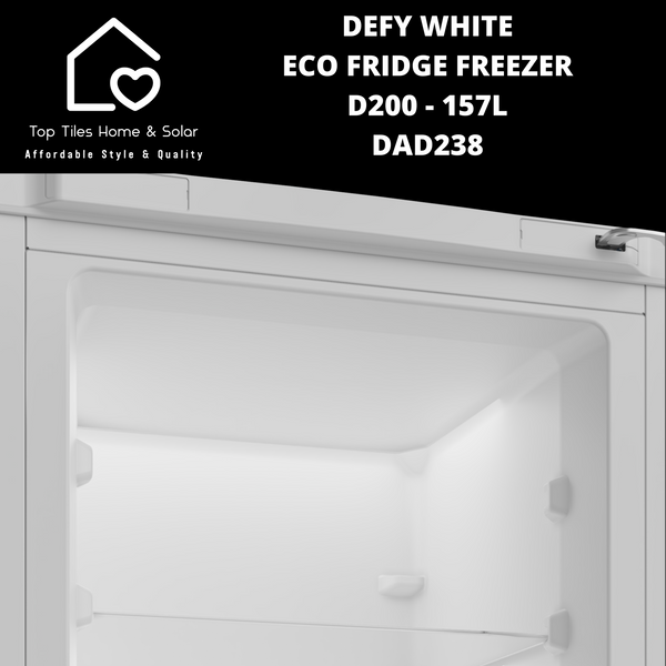 Defy White Eco Fridge Freezer D200 - 157L DAD238