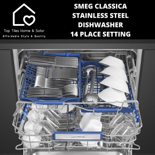 Smeg Classica Stainless Steel Dishwasher - 14 Place Setting