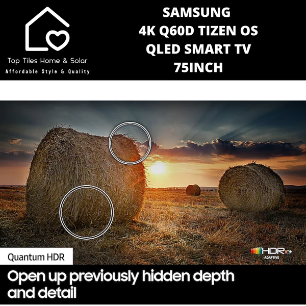 Samsung 4K Q60D Tizen OS QLED Smart TV - 75 Inch