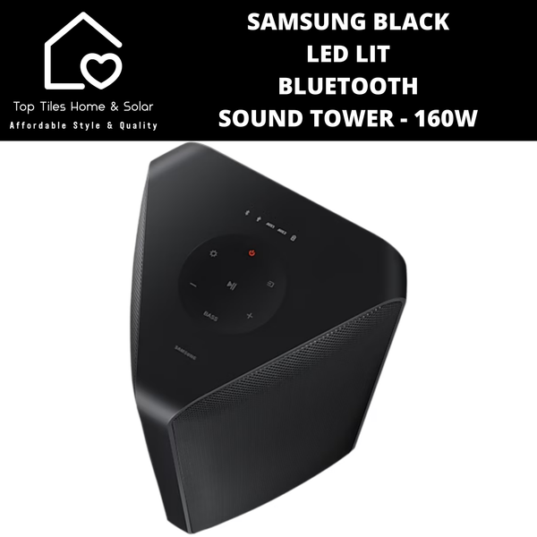 Samsung Black LED Lit Bluetooth Sound Tower - 160W