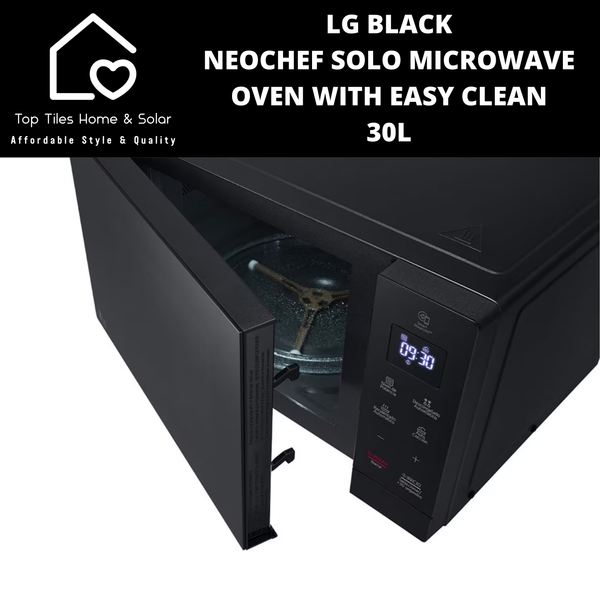 LG Black NeoChef Solo Microwave Oven with Easy Clean - 30L