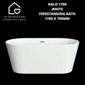 Halo 1700 White Freestanding Bath - 1700 x 790mm