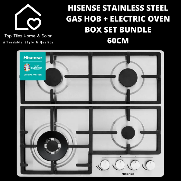 Hisense Gas Hob + Electric Oven Box Set Bundle - 60cm