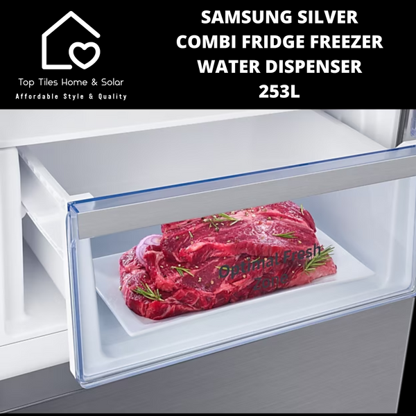 Samsung Silver Combi Fridge Freezer - 253L Water Dispenser