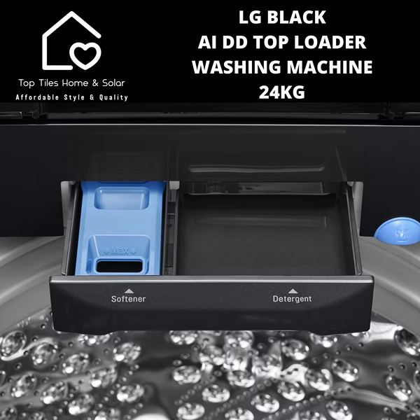 LG Black AI DD Top Loader Washing Machine - 24kg