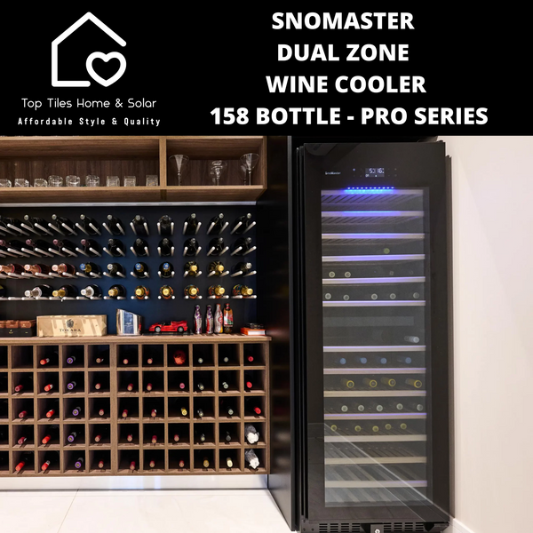 SnoMaster Dual Zone Wine Cooler - 158 Bottle Pro Series