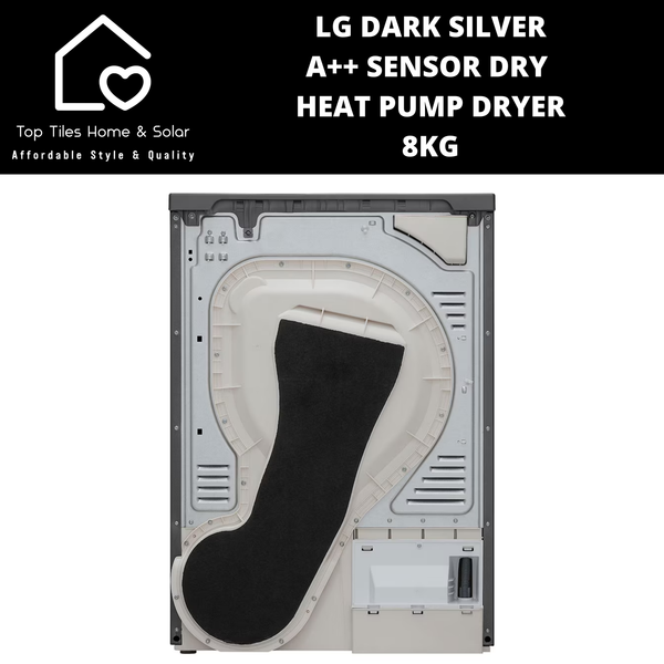 LG Dark Silver A++ Sensor Dry Heat Pump Dryer - 8kg