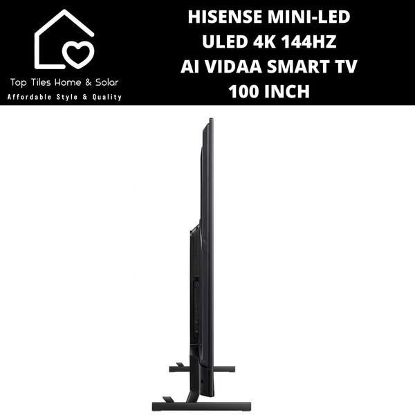 Hisense Mini-LED ULED 4K 144Hz AI VIDAA Smart TV - 100 Inch