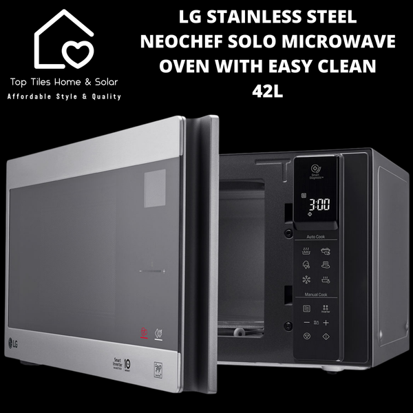 LG Stainless Steel NeoChef Solo Microwave Oven with Easy Clean - 42L