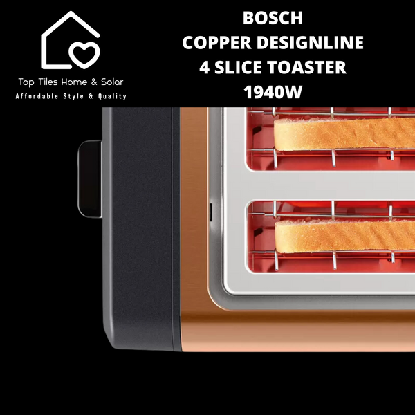 Bosch Copper DesignLine 4 Slice Toaster - 1940W