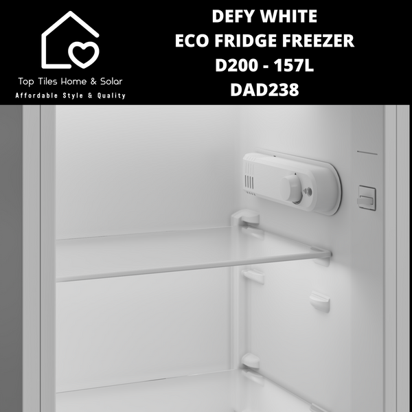 Defy White Eco Fridge Freezer D200 - 157L DAD238