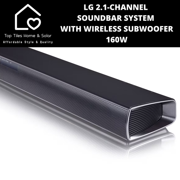 LG 2.1-Channel Soundbar System with Wireless Subwoofer - 160W