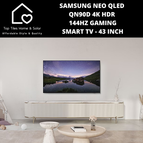 Samsung Neo QLED QN90D 4k HDR 144Hz Gaming Smart TV - 43 Inch