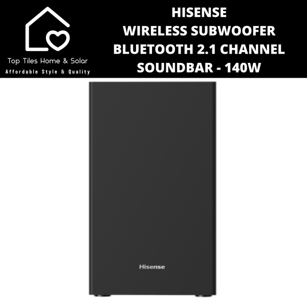 Hisense Wireless Subwoofer Bluetooth 2.1 Channel Soundbar - 140W