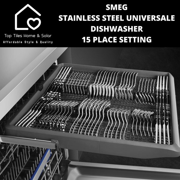 Smeg Stainless Steel Universale Dishwasher - 15 Place Setting