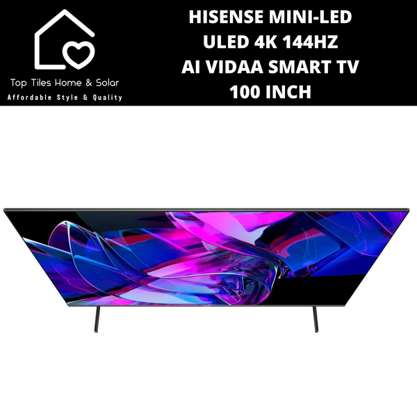 Hisense Mini-LED ULED 4K 144Hz AI VIDAA Smart TV - 100 Inch