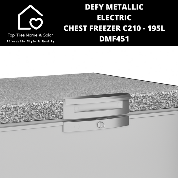 Defy Metallic Electric Chest Freezer C210 - 195L DMF451