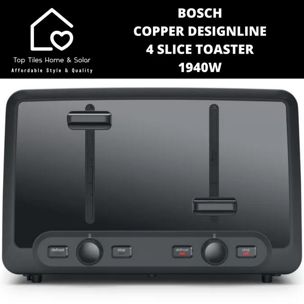 Bosch Copper DesignLine 4 Slice Toaster - 1940W