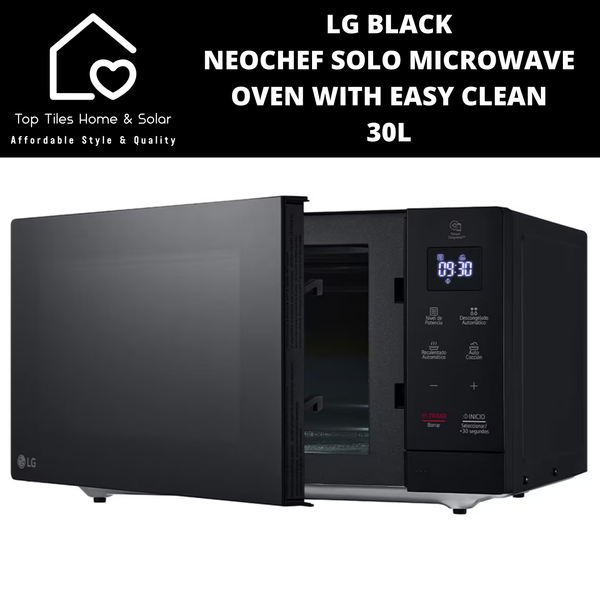 LG Black NeoChef Solo Microwave Oven with Easy Clean - 30L