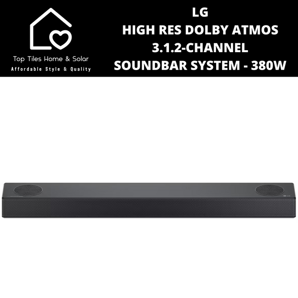 LG High Res Dolby Atmos 3.1.2-Channel Soundbar System - 380W