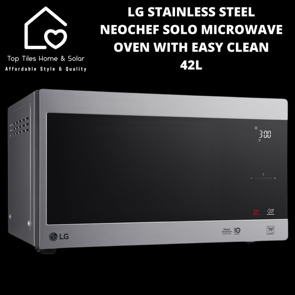 LG Stainless Steel NeoChef Solo Microwave Oven with Easy Clean - 42L