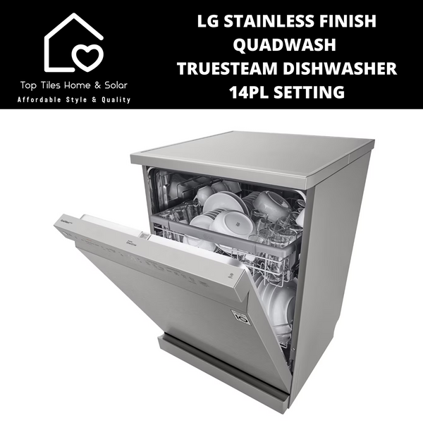 LG Stainless Finish QuadWash TrueSteam Dishwasher - 14Pl Setting