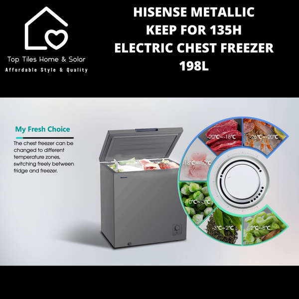 Hisense Metallic Keep For 135H Electric Chest Freezer - 198L