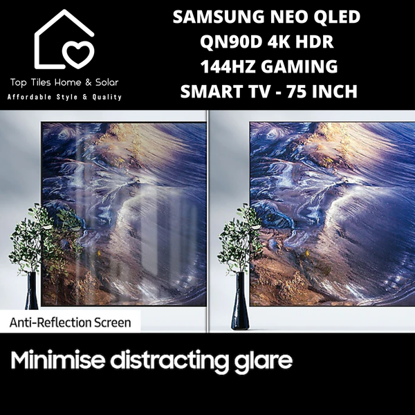 Samsung Neo QLED QN90D 4k HDR 144Hz Gaming Smart TV - 75 Inch