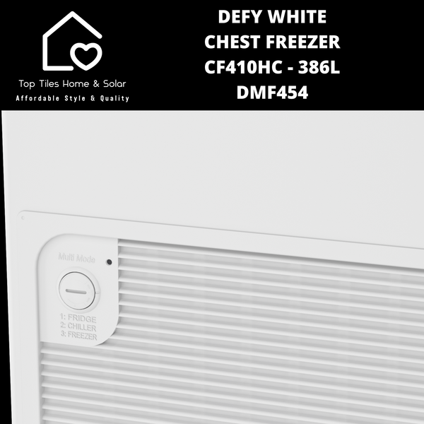 Defy White Chest Freezer CF410HC - 386L DMF454