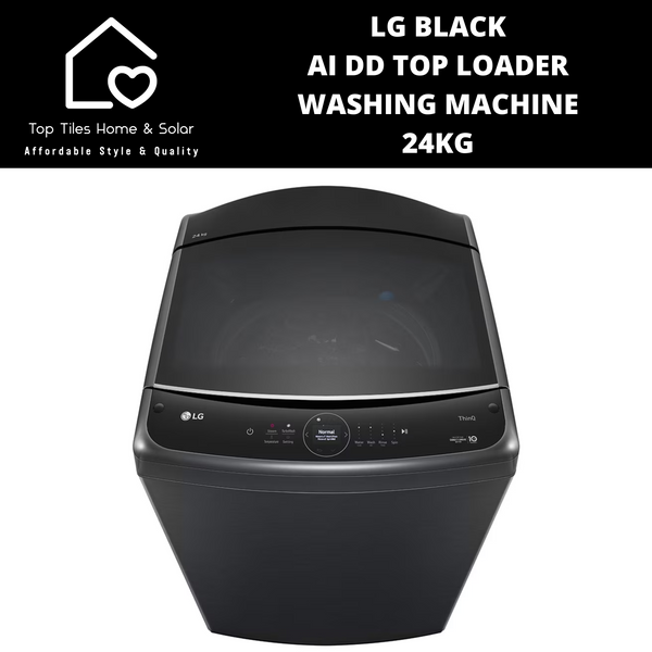 LG Black AI DD Top Loader Washing Machine - 24kg