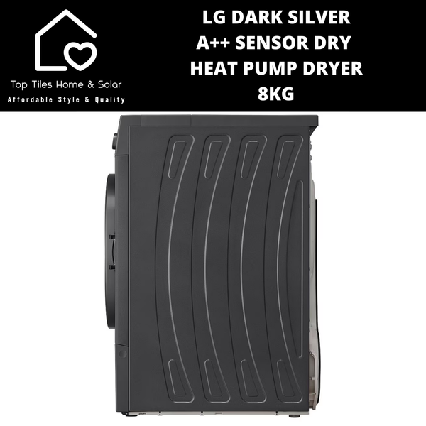 LG Dark Silver A++ Sensor Dry Heat Pump Dryer - 8kg