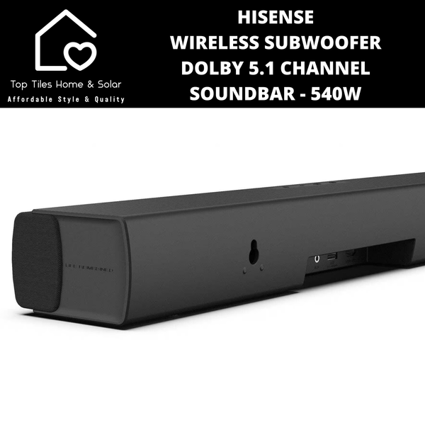 Hisense Wireless Subwoofer Dolby 5.1 Channel Soundbar - 540W