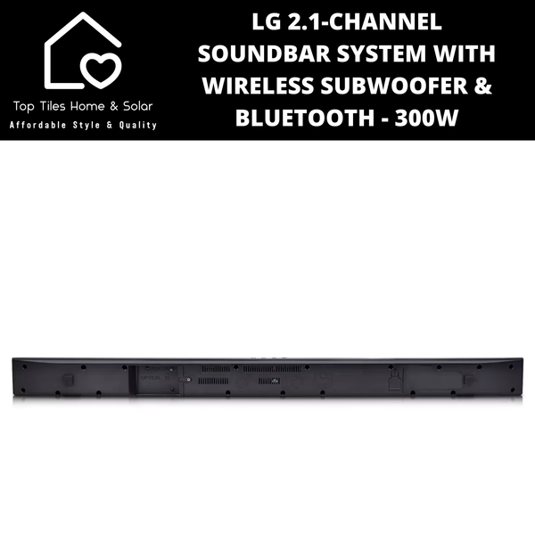 LG 2.1-Ch Soundbar System with Wireless Subwoofer & Bluetooth - 300W