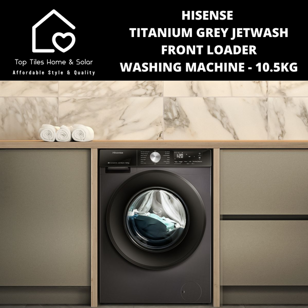 Hisense Titanium Grey JetWash Front Loader Washing Machine - 10.5kg