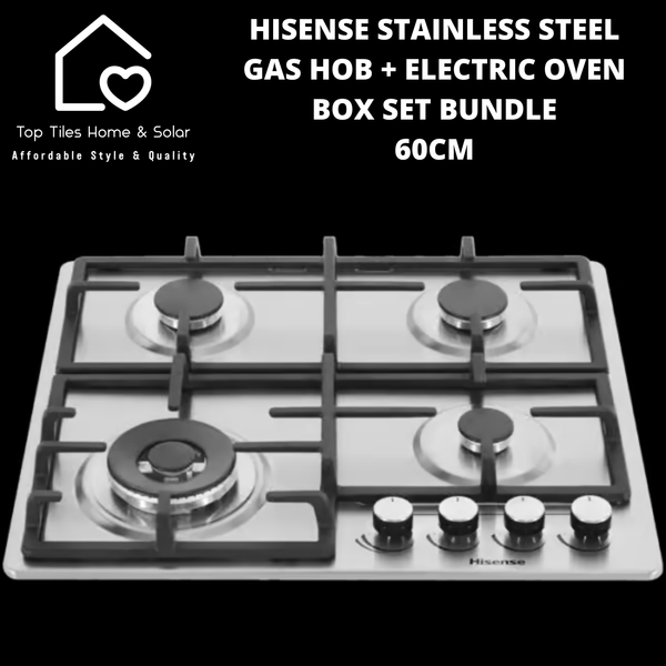 Hisense Gas Hob + Electric Oven Box Set Bundle - 60cm