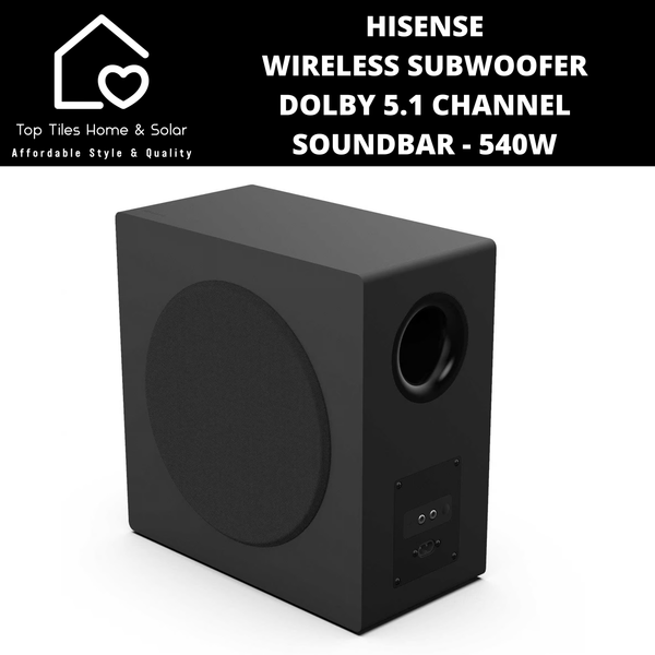 Hisense Wireless Subwoofer Dolby 5.1 Channel Soundbar - 540W