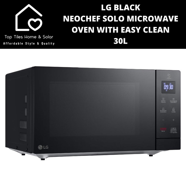 LG Black NeoChef Solo Microwave Oven with Easy Clean - 30L