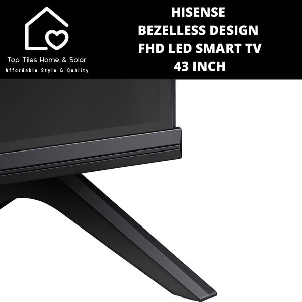 Hisense Bezelless Design FHD LED Smart TV - 43 Inch